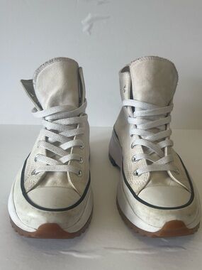 Converse White High-Top Canvas Sneakers - 7